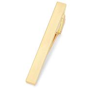 HONEY BEAR 2.12" Pinzas de corbata para hombre, talla normal corvata para camisa regalo de boda, 5.4cm (Oro mate cepillado 5.4cm)
