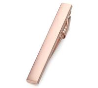 HONEY BEAR Alfiler de corbata para hombre de 5 cm/5,4 cm/6 cm para hombre, tamaño normal, regalo de boda, negocios, boda, 5,0 cm/5,4 cm/6 cm (oro rosa brillante, 5 cm), 5cm/5.4cm/6cm, Acero