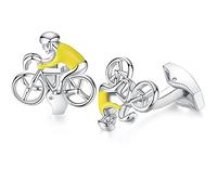 Honey Bear bicicleta ciclista bicicleta ciclismo Gemelos para Hombre Camisa - bike cyclist bycycle cycling Para Boda negocio Regalo (amarillo)
