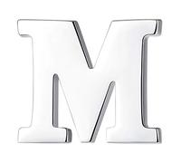 HONEY BEAR - Broche de clip para pinos, letras inicial, alfabeto de la A a la Z para traje de hombre y mujer, acero inoxidable, regalo de boda, negocios, acero inoxidable, Acero inoxidable