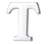 Honey Bear - Broche para hombre, diseño de letras de alfabeto inicial de la A a la Z para traje de hombre y mujer, regalo de boda, Plateado, acero inoxidable