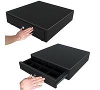 HONEY BEAR Cajón de efectivo de de 16 pulgadas, 4 compartimentos para billetes y 8 para monedas, abertura manual o con empuje (Cajón de efectivo Estilo 174)