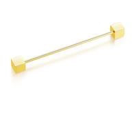 HONEY BEAR Clip Barra Pin Accesorio de Camisa Clip Corbata Alfiler Cuello Broche de Traje (Cubo Oro)