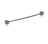 HONEY BEAR Clip Barra Pin Accesorio de Camisa Clip Corbata Alfiler Cuello Broche de Traje (Pelota Negro)