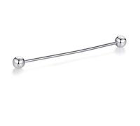 HONEY BEAR Clip Barra Pin Accesorio de Camisa Clip Corbata Alfiler Cuello Broche de Traje (Pelota Plata)