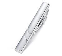 Honey Bear Clip Pasador de corbata Pisacorbatas -Talla normal Para Hombre Necktie, Acero inoxidable,Boda Negocio Regalo,5.4cm (plata)