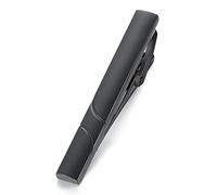 Honey Bear Clip Pasador de corbata Pisacorbatas -Talla normal Para Hombre Necktie, Acero inoxidable,Boda Negocio Regalo,5.4cm (negro)