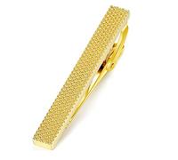 Honey Bear Clip Pasador de corbata -Talla normal Para Hombre Necktie, Acero inoxidable,Boda Negocio Regalo,5.4cm (oro)