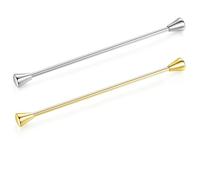 HONEY BEAR Cuadrada Clip Barra Pin 2 Piezas Set Accesorio de Camisa Clip Corbata Alfiler Cuello Broche de Traje con Caja,6.4cm (Triangular, Plata + Oro)