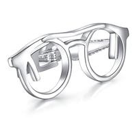 Honey Bear gafas Clip Pasador de corbata -Talla normal Para Hombre Necktie, Acero inoxidable,Boda Negocio Regalo,4.8cm