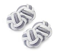 Honey Bear Gemelos de seda del nudo de la tela para hombre/mujer, redondos para el regalo de boda del negocio (color mixto 8)