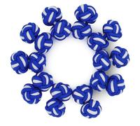 HONEY BEAR Juego de 5 pares de gemelos trenzados de tela de seda para hombre y mujer, para camisa/vestido (Azul Blanco sin caja)