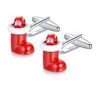 HONEY BEAR Papá Noel botas Gemelos para Hombre Camisa - acero inoxidable