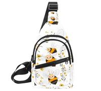 Honey Bee (20) - Bolsa bandolera para mujeres y hombres, bolsa de hombro cruzada, mochila riñonera, bolsa de viaje, Multicolor 05, 11.8x7x1.5in/30x18x4cm
