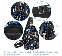 Honey Bee (20) - Bolsa bandolera para mujeres y hombres, bolsa de hombro cruzada, mochila riñonera, bolsa de viaje, Multicolor 17, 11.8x7x1.5in/30x18x4cm