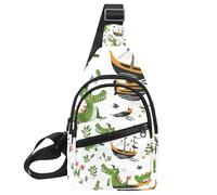 Honey Bee (21) - Mochila bandolera ajustable, bolsa de hombro cruzada para viajes, senderismo, Multicolor 13, 11.8x7x1.5in/30x18x4cm