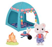 Honey Bee Acres Smores & More Camping Trip Complete Set with Miniature Doll Figure 10 Pieces Ages 3+