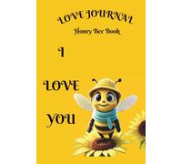 Honey Bee Love Journal notebook 6 X 9 inch 50 Pages yellow color with Lined for all your Write to Your Love
