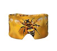 Honey-Bee - Máscara para dormir con estampado de abeja, suave y cómoda, para hombres y mujeres