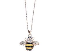 Honey Bee Necklace - Honeycomb Pendant Jewelry, Aesthetic Animal Charm