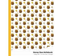 Honey Bee Notebook: A cute college ruled notebook inspired by bees honey and nature