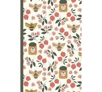 Honey Bees and Flowers Notebook: 100 Lined Pages | Sweet Rosh Hashanah Cover with Bees, Pomegranates & Honey | Jewish New Year Gift for Women, Teens & Kids