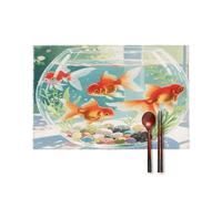 Honey Bees Collecting Honey in The Flowers Placement Mats for Dining Table Place Mats Suitable for Personal Dining Tables Dinner Parties BBQ Weddings