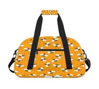 Honey Bees Wax - Bolsas de lona para niñas y niños, diseño de abejas, bolsa de viaje de fin de semana, 24 L, bolsa de deporte para gimnasio, práctica, color, 24 L, Organizador de bolsas