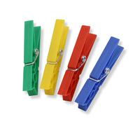 Honey-Can-Do Clothespins-50 Pack Pinzas de plástico para Ropa, 50, Surtido, 48-Paquete De 48