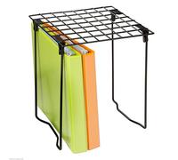 Honey Can Do Estante de Taquilla, Acero Inoxidable, Negro, 33x6x23.49 cm