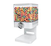 Honey Can Do Indispensable Dispensador Compacto, Acero Inoxidable, Blanco y Cromado, 17x16.1798x31.11 cm