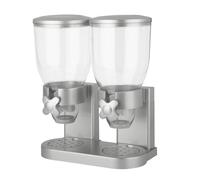 Honey Can Do KCH-06124 Indispensable Dispensador Doble, Acero Inoxidable, Plateado