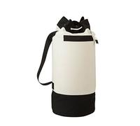 Honey Can Do Laundry Bag, Duffle Style Bolsa para Las Ropas, Acero Inoxidable, Negro y Blanco, 39x39x83.99 cm
