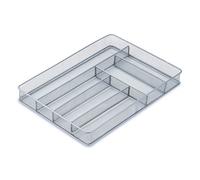 Honey Can Do KCH-02162 Organizador de Cajón de Malla con Compartimentos, Acero Inoxidable, Gris y Plateado, 40.64x30x5.08 cm