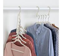 Honey-Can-Do Perchas de plástico Blancas Plegables en Cascada, Paquete de 20 HNG-09214 Blanco