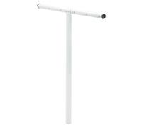 Honey-Can-Do Poste de Secado al Aire Libre-7 líneas, Acero, Blanco, 30 Libras