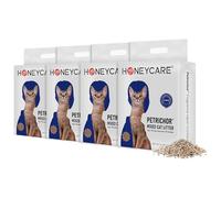HONEY CARE Petrichor Mix - Arena para gatos I Tofu Cat Litter I Nature Pellets a base de plantas y bentonita Arena sostenible para gatos I Bajo polvo Qucik Alumping Control de olores superior, paquete