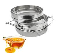Honey Colander | Fina Mesh Doble Colander | Suministros de de miel de acero inoxidable, equipo de apicultura ajustable para té y café