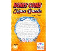 Honey Comb Maze Puzzle - Tough Level: For Kids and Adults (Kids Books)