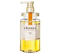 &honey Deep Moist Hair Shampoo Step1.0 (Moist Wash) Pump 440ml - Peony Honey Scent (Green Tea Set)
