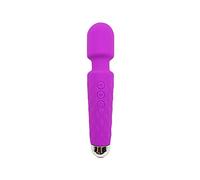 Honey Jungle vibrador inalámbrico recargable Varita Masajeador 8X Velocidades 20x Modos Funcionamiento silencioso Embalaje discreto (morado)