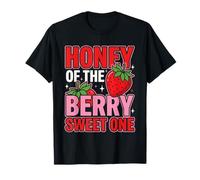 Honey of The Berry Sweet One Strawberry Birthday Matching Camiseta