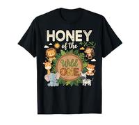 Honey of The Wild One Safari Primer Cumpleaños Camiseta