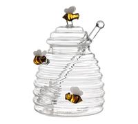 Honey Pot - Botellas de almacenamiento de alimentos, organizador de cocina, depósito decorativo de panal, botella grande de miel