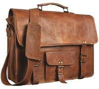 Honey - Sac en Cuir pour Ordinateur Portable - Messenger en Cuir pour Homme et Femme - Mallette pour Homme - Sacoche Parfaite pour l'école et Le Travail 12 x 17 inches (Brown)