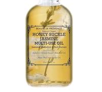 Honey Suckle Jasmine - Aceite multiusos para cara, cuerpo y cabello, hidrata y restaura el brillo natural del cabello, enriquecido con aceite de albaricoque, aceite de coco fraccionado y vitamina E