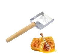 Honey Uncapping Fork - Wooden Handle Beekeeping Tool, 9,45 x 2,95 x 1,57 pulgadas Multifunctional Hive Capping Scraper for Honey Extraction, Bee Hive Uncapping Comb Tool for Beekeepers Adults