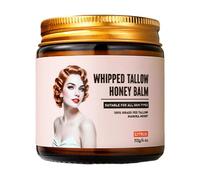 Honey & Whipped Beef Balm, Beef Skin Balm, Moisturizing Facial Cream, Soft and Gentle, Grass Fed Facial Cream, Nourishes And Keeps Skin Delicate.113g (C)