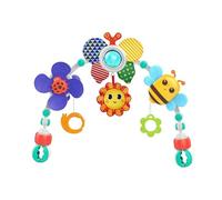 Honeybee Stroll Arch - Activity Toys Foldable, Travel Car Seat | Toy Activity Arch Bouncers, Pram Stroller Car Seat, Crib Durable Play Accessory, Portable Infant Entertainment Easy Use Babiy Toy