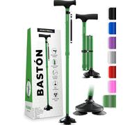 HONEYBULL Bastón para Hombres y Mujeres - Plegable, Ajustable, Abatible, Bastón Portátil, Punta Pivotante, Resistente | Bastones para Personas Mayores y Adultos (Verde)